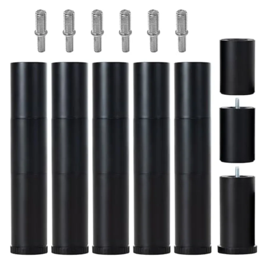 12 Inch Bed Legs Replacement for Adjustable Bed Base Frame 3 in 1 Screw in Legs with 4 Kinds Threads Set of 6 Black
12 Inch Bed Legs Replacement for Adjustable Bed Base Frame 3 in 1 Screw in Legs with 4 Kinds Threads Set of 6 Black