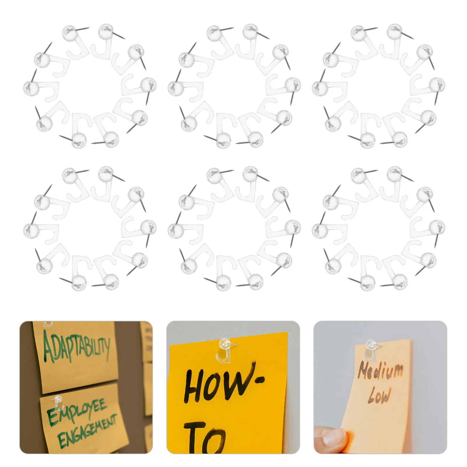 100 шт. прозрачных кнопок-гвоздиков для подвешивания картин, пробковых досок и информационных стен
100 шт. прозрачных кнопок-гвоздиков для подвешивания картин, пробковых досок и информационных стен