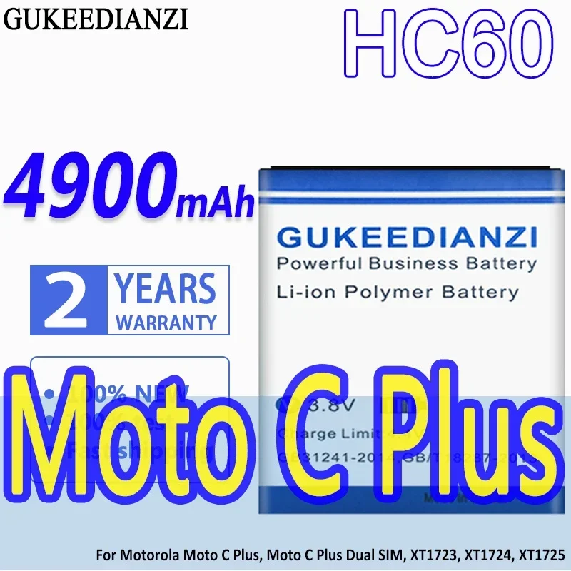 Аккумулятор GUKEEDIANZI высокой емкости HC60 4900 мАч для Motorola Moto C Plus Dual SIM XT1723 XT1724 XT1725, аккумуляторы для мобильных телефонов
Аккумулятор GUKEEDIANZI высокой емкости HC60 4900 мАч для Motorola Moto C Plus Dual SIM XT1723 XT1724 XT1725, аккумуляторы для мобильных телефонов