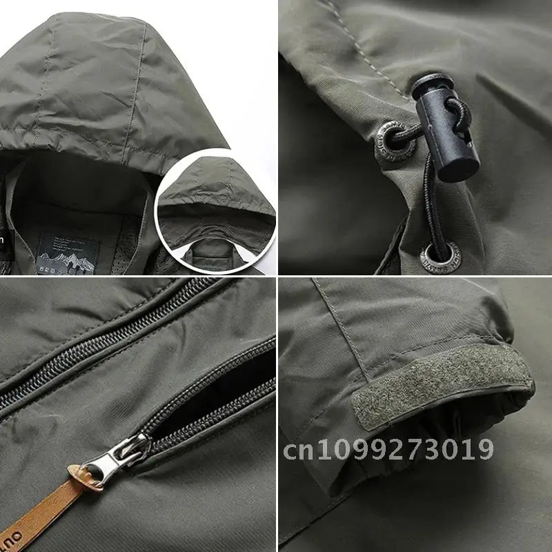 7XL Men Windbreaker Jackets Waterproof Military Biking Coat Male Outdoor Autumn Outwear Bomber Combat Hooded Hiking Men Jackets
7XL Men Windbreaker Jackets Waterproof Military Biking Coat Male Outdoor Autumn Outwear Bomber Combat Hooded Hiking Men Jackets