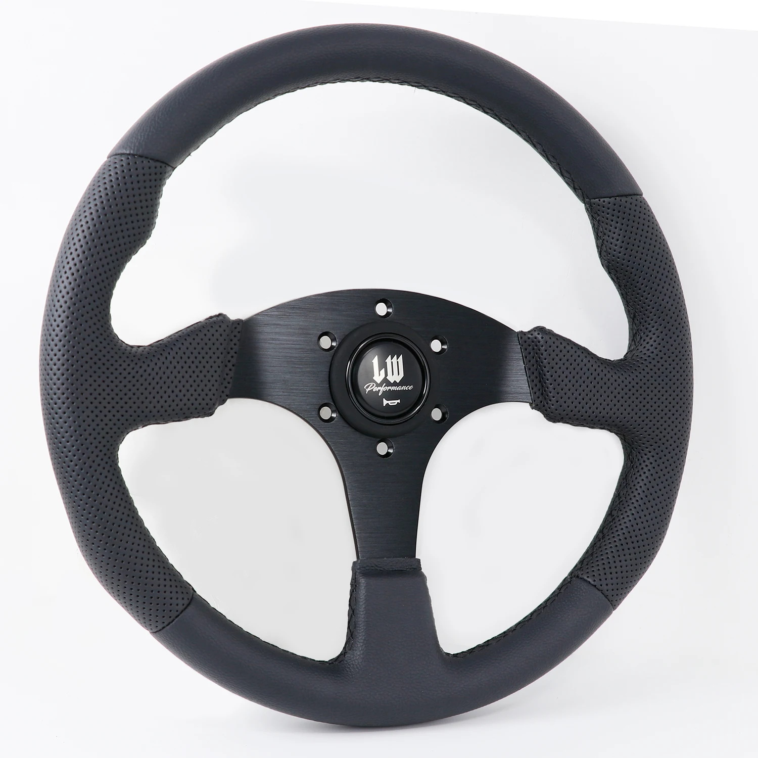 LW Sport Steering Wheel 350mm 14inch 6x70mm Bolt Pattern Wrapped with Leather
LW Sport Steering Wheel 350mm 14inch 6x70mm Bolt Pattern Wrapped with Leather