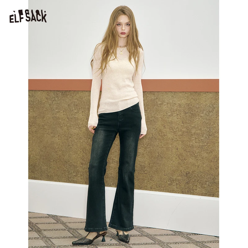 ELFSACK 2025, осенние новые поступления, повседневный мягкий однотонный базовый многослойный вязаный топ для женщин
ELFSACK 2025, осенние новые поступления, повседневный мягкий однотонный базовый многослойный вязаный топ для женщин