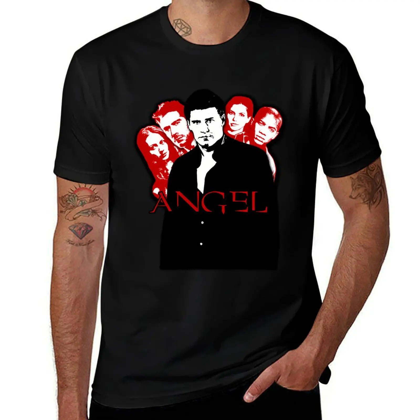 Angel Investigations: Black & Red T-Shirt plus sizes customs basketball graphic tees graphic shirts oversized t shirts for men
Angel Investigations: Black & Red T-Shirt plus sizes customs basketball graphic tees graphic shirts oversized t shirts for men