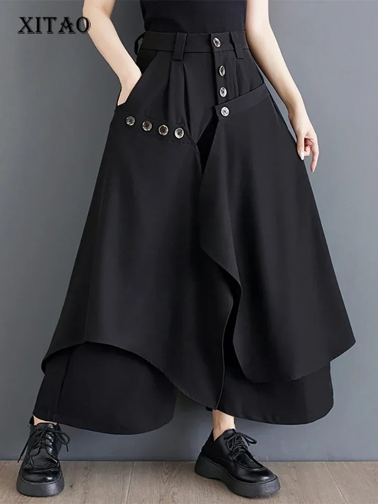 XITAO Asymmetrical Patchwork Pocket Pants Solid Color Button Fly Pleated Loose Wide Leg Pants 2025 Summer Casual New ZY8759
XITAO Asymmetrical Patchwork Pocket Pants Solid Color Button Fly Pleated Loose Wide Leg Pants 2025 Summer Casual New ZY8759