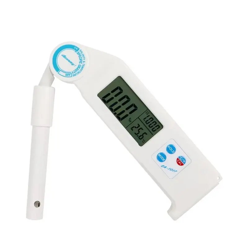 A25F-Detector For Hydroponics Kitchen Compatible Foldable Salinity Meter LCD Display S. G Temp Detection Functionality
A25F-Detector For Hydroponics Kitchen Compatible Foldable Salinity Meter LCD Display S. G Temp Detection Functionality