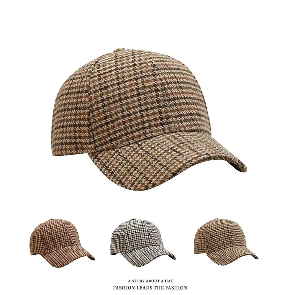 2025 New Women Caps British Plaid Winter Baseball Cap for Men Brown Classic Houndstooth Trucker Hat Gorras Para Mujer
2025 New Women Caps British Plaid Winter Baseball Cap for Men Brown Classic Houndstooth Trucker Hat Gorras Para Mujer