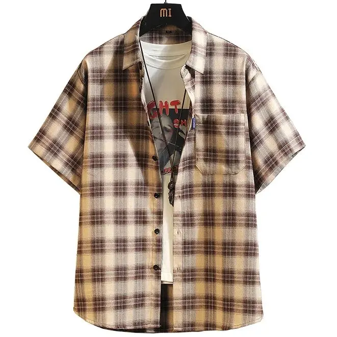 Men's Vintage Plaid Short Sleeve Shirt Loose Fit Button down with Pocket Summer Beach Checkered Work Casual Daily Vacation
Men's Vintage Plaid Short Sleeve Shirt Loose Fit Button down with Pocket Summer Beach Checkered Work Casual Daily Vacation