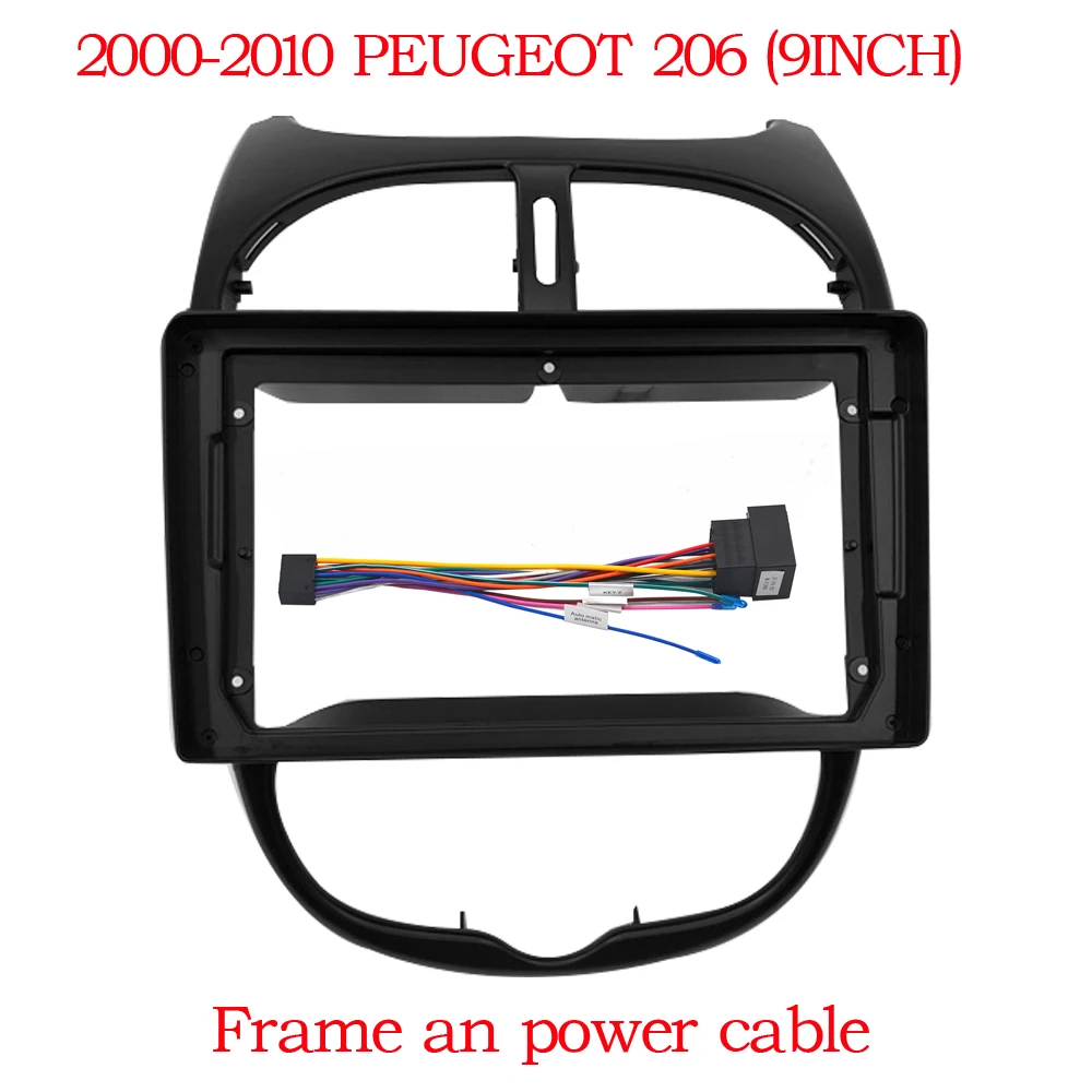 BYNCG 9 Inch 2Din Car Dashboard Frame DVD Radio Panel Navigation for Peugeot 206 2000-2010 2 din Android 
BYNCG 9 Inch 2Din Car Dashboard Frame DVD Radio Panel Navigation for Peugeot 206 2000-2010 2 din Android