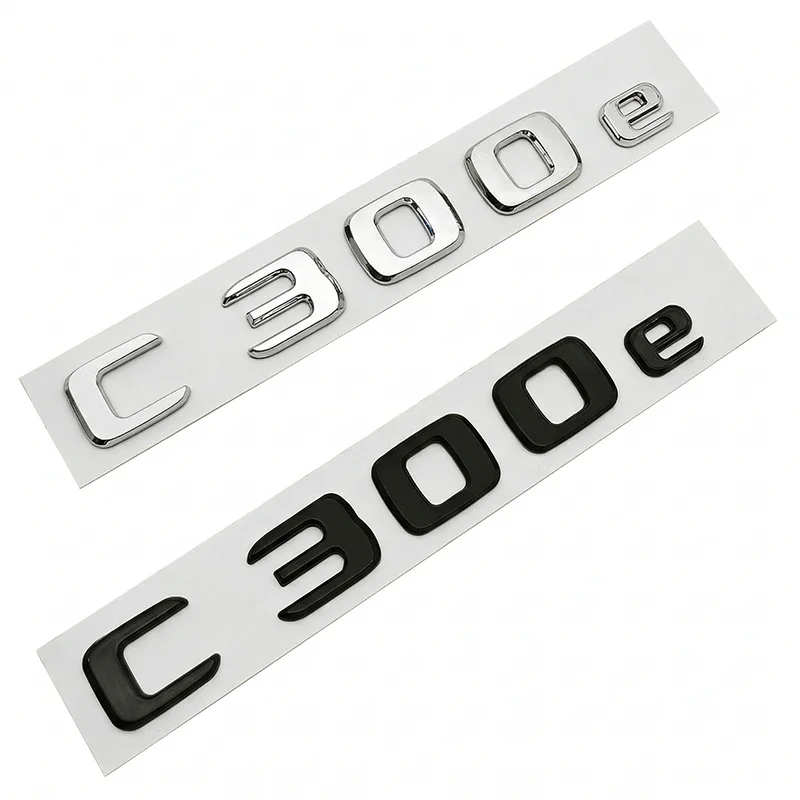 Gloss Black Chrome C300e Letters Rear Trunk Emblem Badge Sticker For W205 W206 C-Class Car Styling Accessories carsticker emblem
Gloss Black Chrome C300e Letters Rear Trunk Emblem Badge Sticker For W205 W206 C-Class Car Styling Accessories carsticker emblem