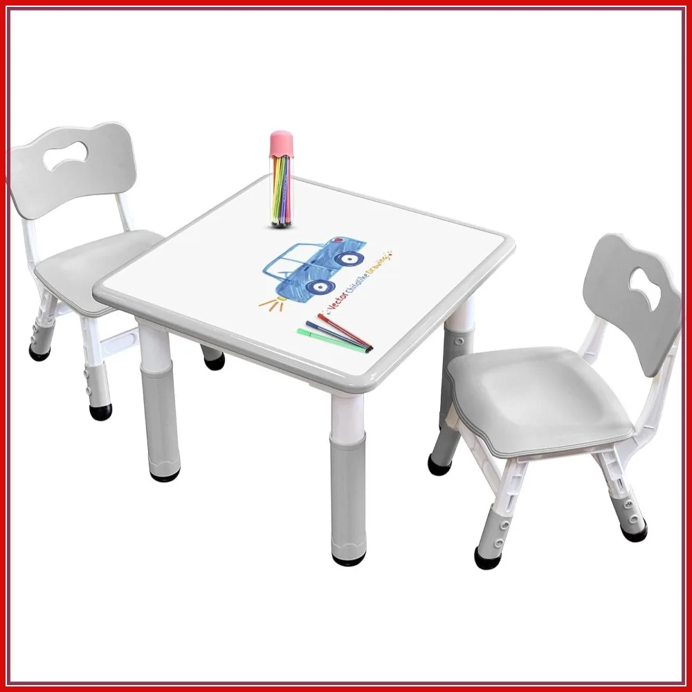 Adjustable Kids Table & Chair Set, Non-Slip Legs, Graffiti-Proof Desktop for Ages 3-12
Adjustable Kids Table & Chair Set, Non-Slip Legs, Graffiti-Proof Desktop for Ages 3-12
