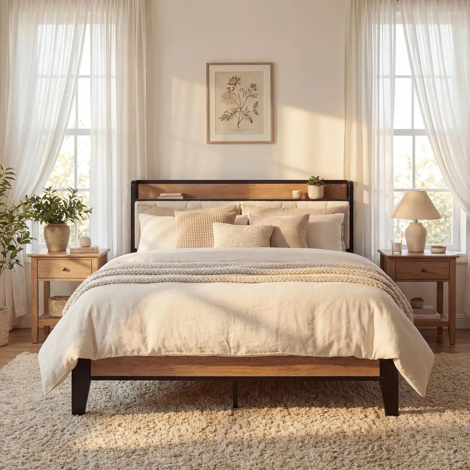 Twin Bed Frames, Storage Headboard with Charging Station, Solid and Stable, Noise Free, No Box Spring Needed, Easy, Customized
Twin Bed Frames, Storage Headboard with Charging Station, Solid and Stable, Noise Free, No Box Spring Needed, Easy, Customized