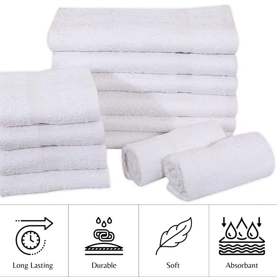 24 шт. (2 дюжины) белых полотенец для рук из смесового хлопка, 16x27 дюймов, эконом-класс, для салонов, спортзалов, отелей, супервпитывающие, идеально подходят для кухни, уборки.
24 шт. (2 дюжины) белых полотенец для рук из смесового хлопка, 16x27 дюймов, эконом-класс, для салонов, спортзалов, отелей, супервпитывающие, идеально подходят для кухни, уборки.