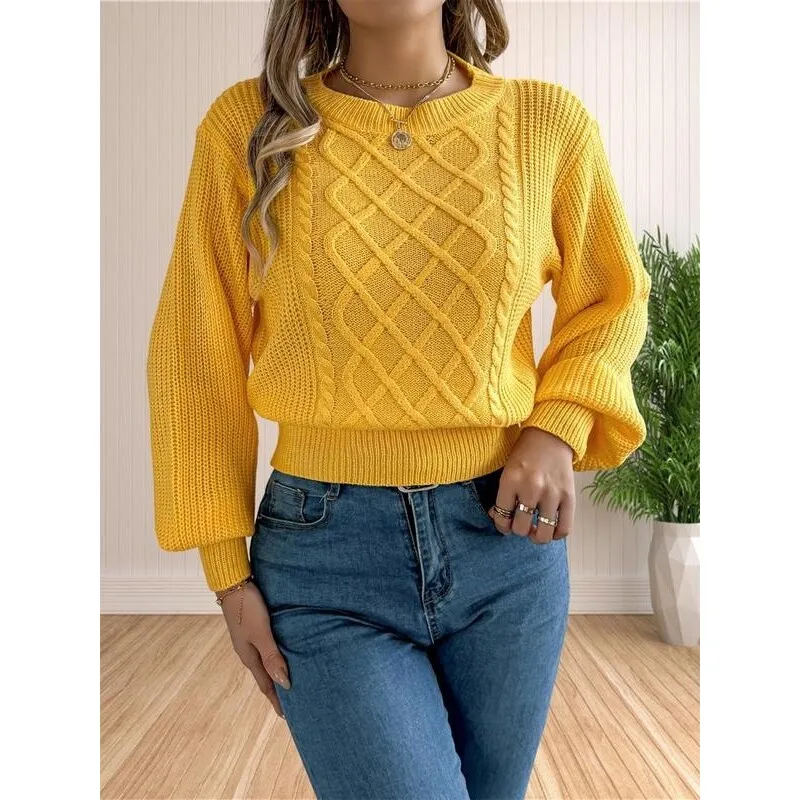 Women's Cable Knit Sweater Twisted Knitted Sweater Spring 2026 Fashion Ladies' Premium Knitwear Comfortable Fit Casual Wear
Women's Cable Knit Sweater Twisted Knitted Sweater Spring 2026 Fashion Ladies' Premium Knitwear Comfortable Fit Casual Wear