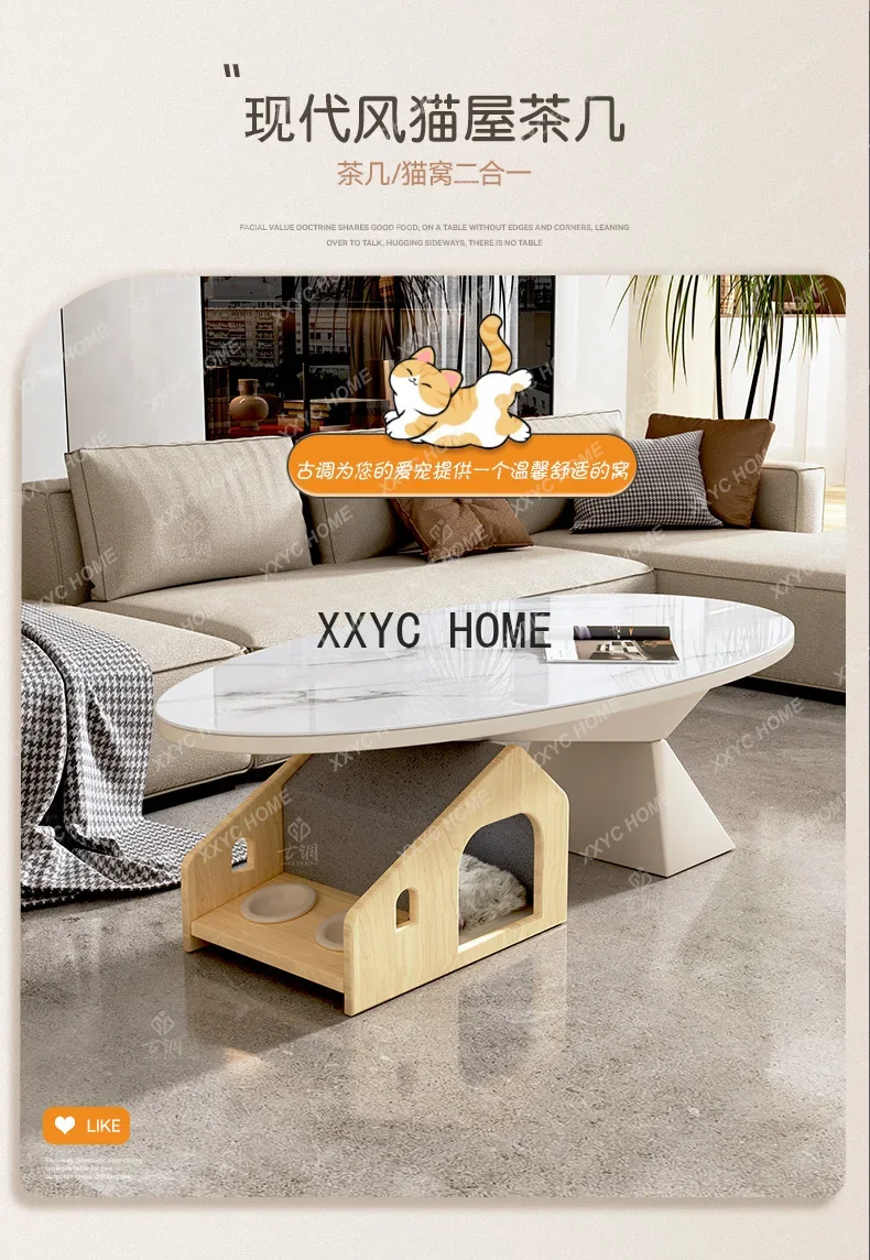 Modern Cream Style Stone Plate Tea Table Living Room Home Pet Cat Nest Small Apartment Tea Table Cat House
Modern Cream Style Stone Plate Tea Table Living Room Home Pet Cat Nest Small Apartment Tea Table Cat House