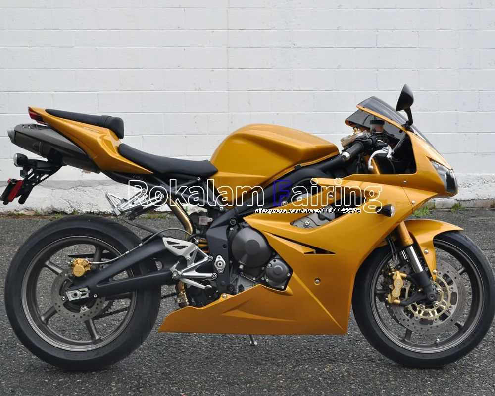 For Triumph Fairing Daytona 675 2006-2008 Daytona675 06-08 Golden Bodywork Motorcycle Fairing Kit (Injection molding)
For Triumph Fairing Daytona 675 2006-2008 Daytona675 06-08 Golden Bodywork Motorcycle Fairing Kit (Injection molding)