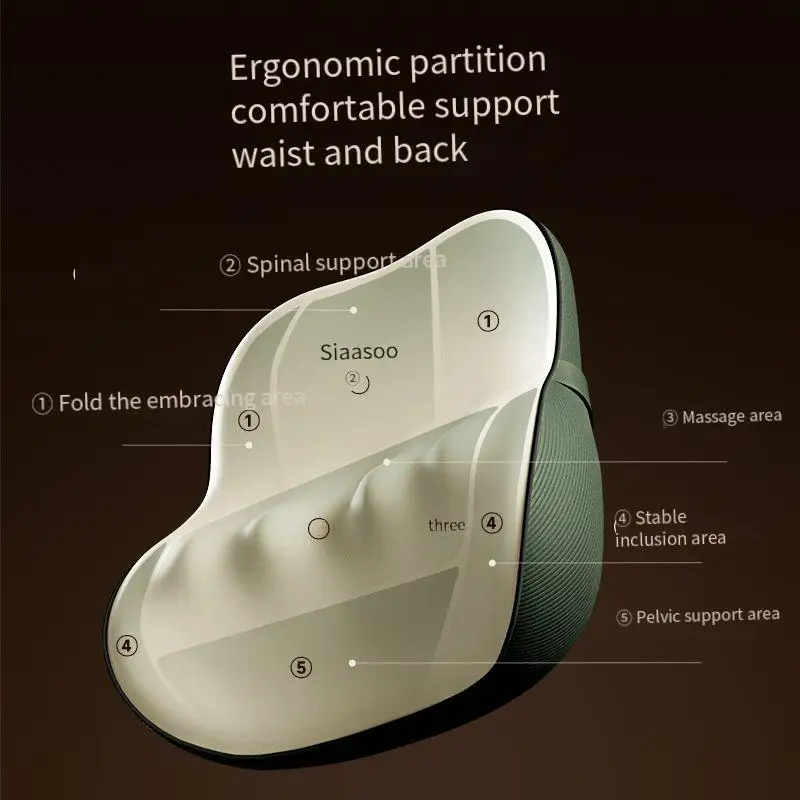 SIAASOO W4 Waist Massager Office Massage Cushion for Shoulder Leg Back Cervical Spine with Kneading Hot Compress Made in China
SIAASOO W4 Waist Massager Office Massage Cushion for Shoulder Leg Back Cervical Spine with Kneading Hot Compress Made in China
