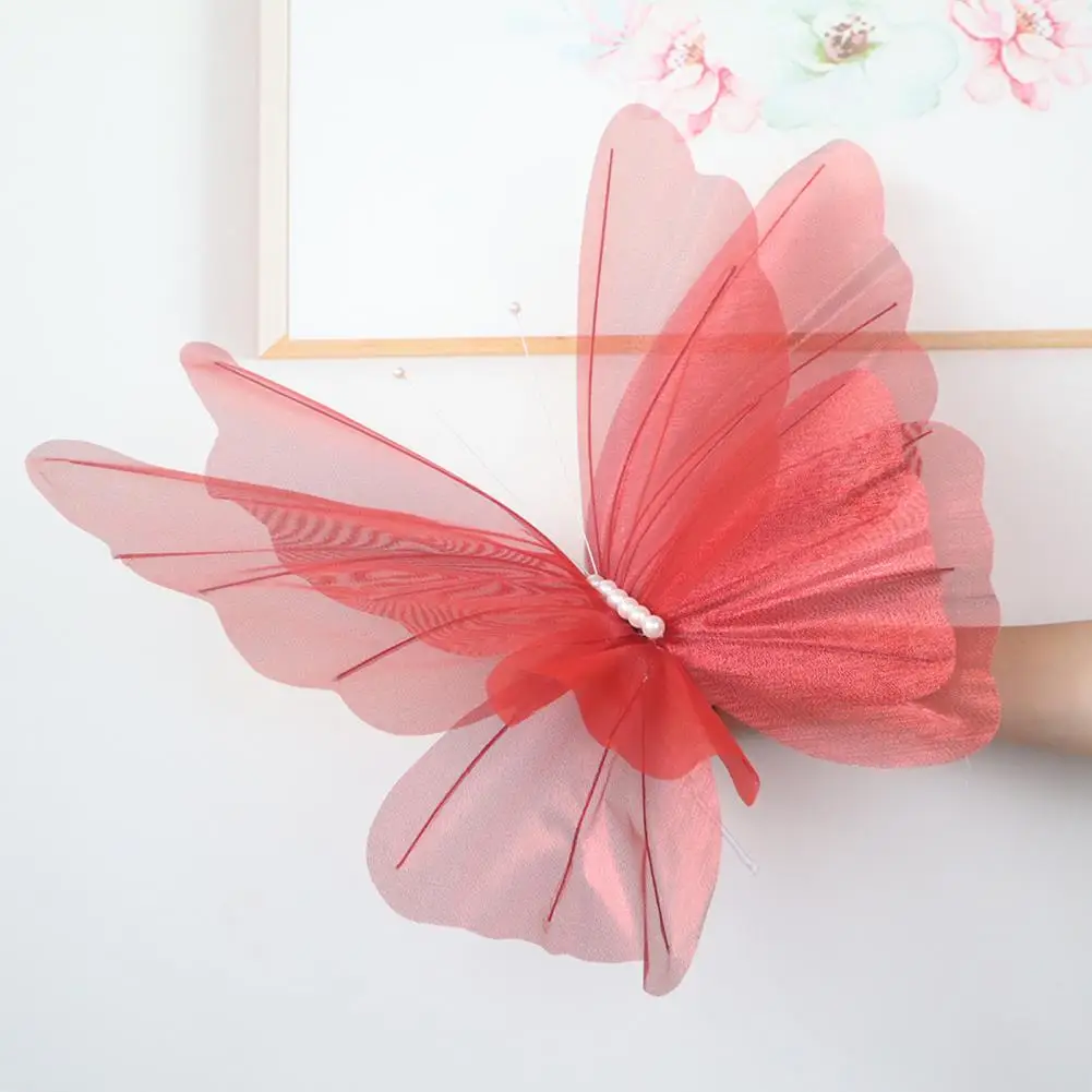 Realistic Simulation Butterflies Fabric Butterfly Ornaments Elegant Artificial Butterfly Gauze Mesh for Wedding for Wall
Realistic Simulation Butterflies Fabric Butterfly Ornaments Elegant Artificial Butterfly Gauze Mesh for Wedding for Wall