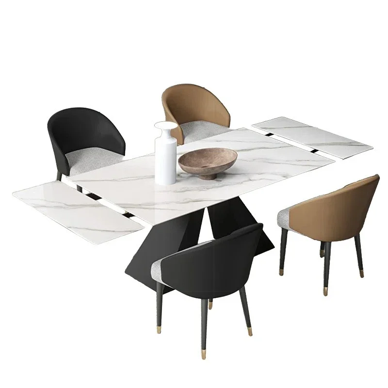 Italian minimalist slate dining table and chairs, modern simple small apartment telescopic dining table, rectangular
Italian minimalist slate dining table and chairs, modern simple small apartment telescopic dining table, rectangular