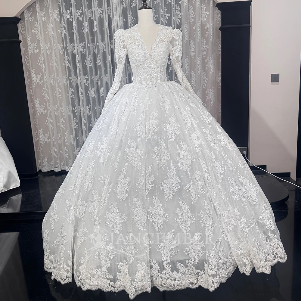 Индивидуальные свадебные платья-баллоны с блестками, длинными рукавами, кружевом, из органзы, в стиле принцессы, с завязками на спине
Индивидуальные свадебные платья-баллоны с блестками, длинными рукавами, кружевом, из органзы, в стиле принцессы, с завязками на спине