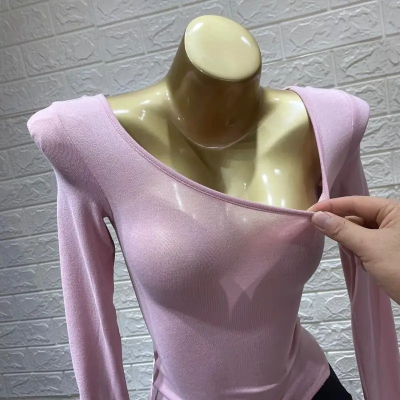 Sexy Tease~ Thin Transparent Long Sve T-irt Women ort inside irt Base Layer Top Tight Fit Basic Cotton Pullover
Sexy Tease~ Thin Transparent Long Sve T-irt Women ort inside irt Base Layer Top Tight Fit Basic Cotton Pullover