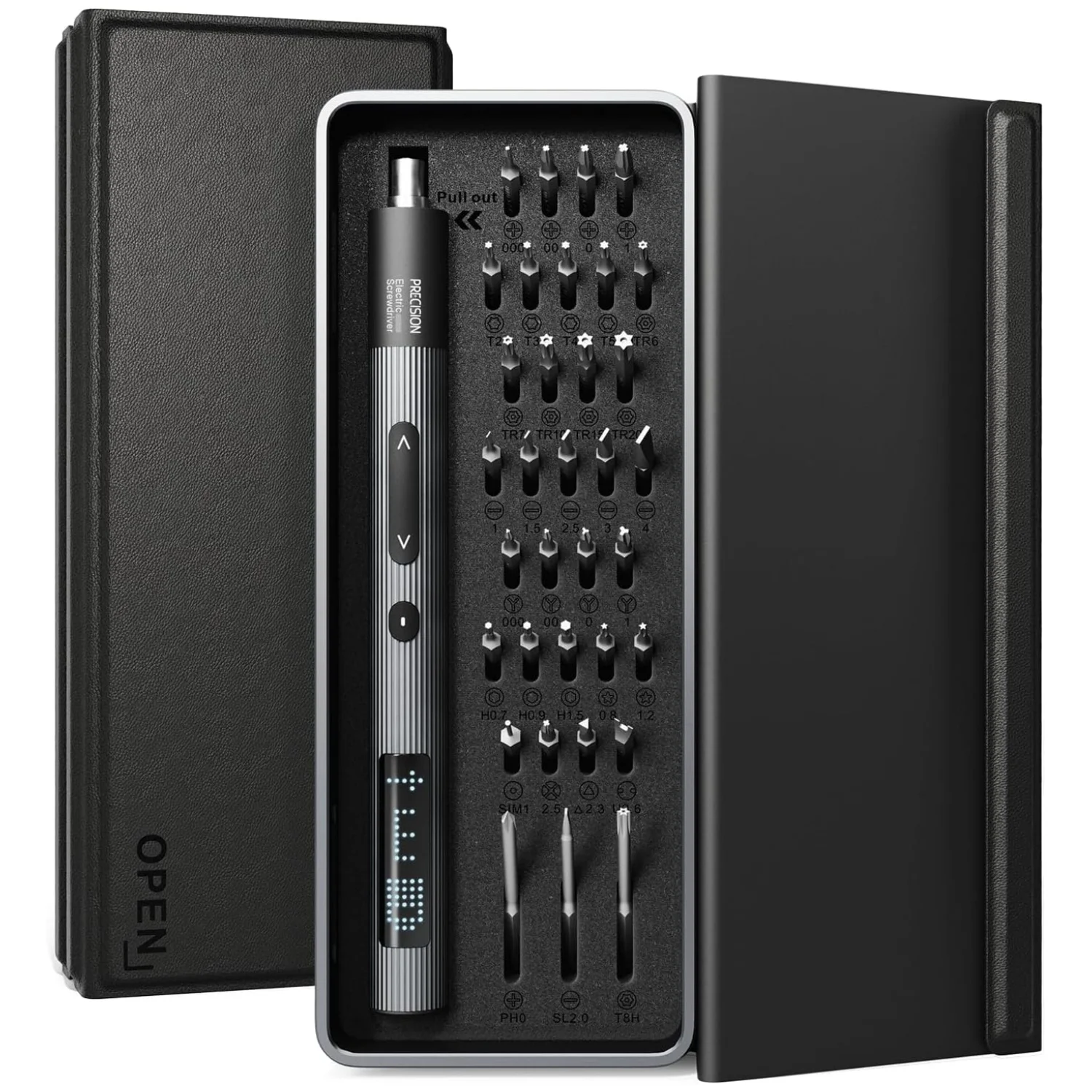 Набор прецизионных электрических отверток со светодиодным экраном, мини-набор инструментов для ремонта аккумуляторной батареи 36 в 1, крутящий момент 0,3 Нм
Набор прецизионных электрических отверток со светодиодным экраном, мини-набор инструментов для ремонта аккумуляторной батареи 36 в 1, крутящий момент 0,3 Нм