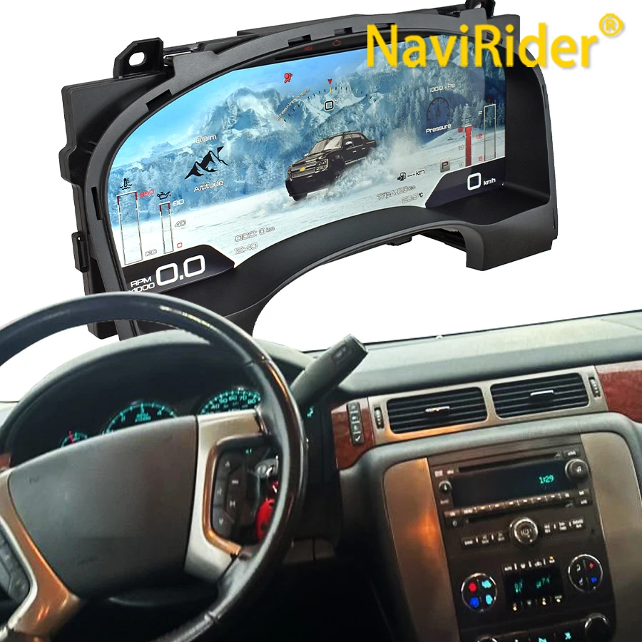 15,1-дюймовая цифровая приборная панель для Chevrolet GMC Yukon Tahoe Suburban 2007-2014, ЖК-дисплей, цифровой спидометр, панель приборов
15,1-дюймовая цифровая приборная панель для Chevrolet GMC Yukon Tahoe Suburban 2007-2014, ЖК-дисплей, цифровой спидометр, панель приборов