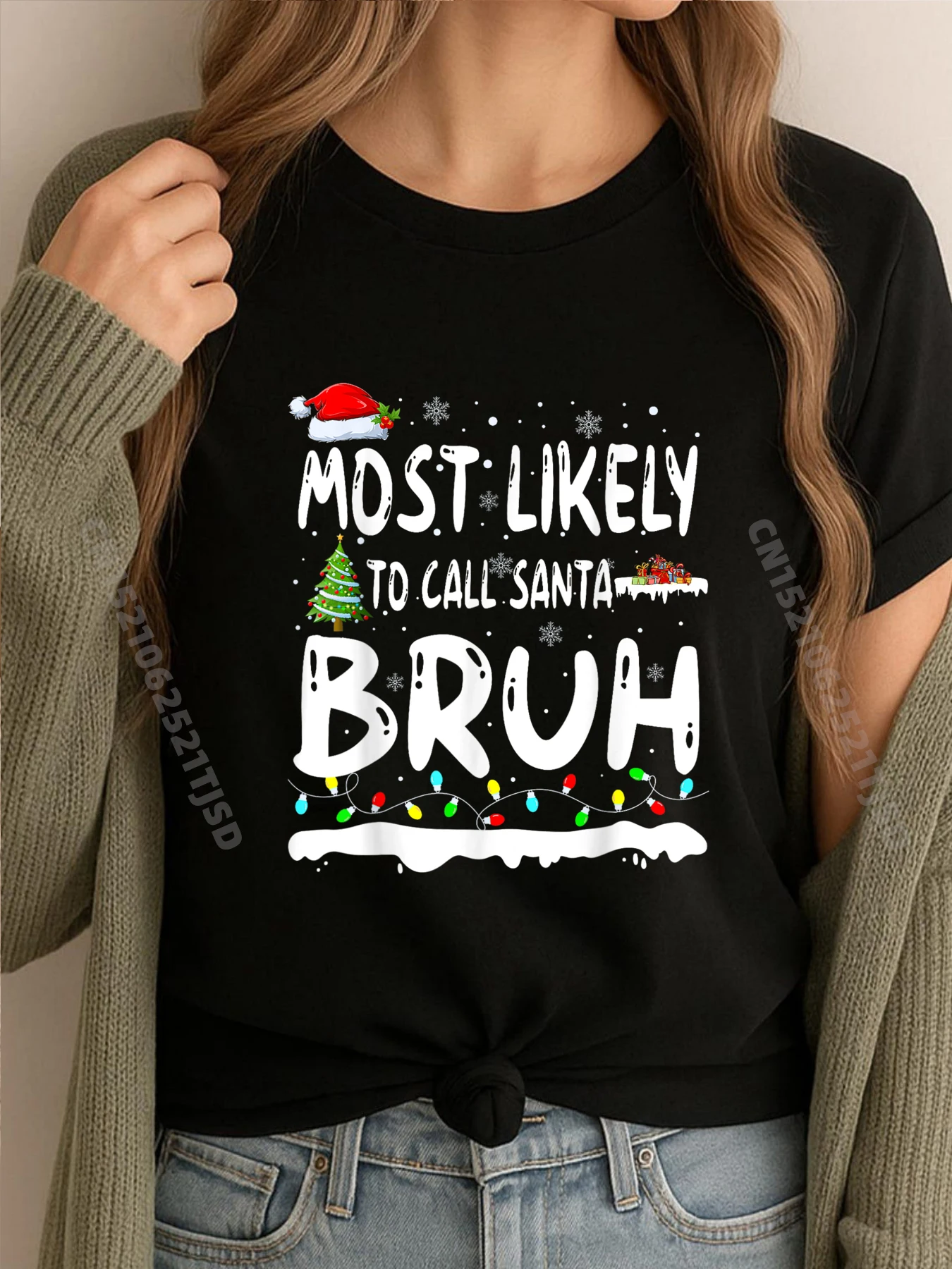 Самая Likely Call Santa Bruh, одинаковые рождественские одинаковые спортивные футболки для всей семьи, женские дышащие мужские футболки с потертым принтом
Самая Likely Call Santa Bruh, одинаковые рождественские одинаковые спортивные футболки для всей семьи, женские дышащие мужские футболки с потертым принтом