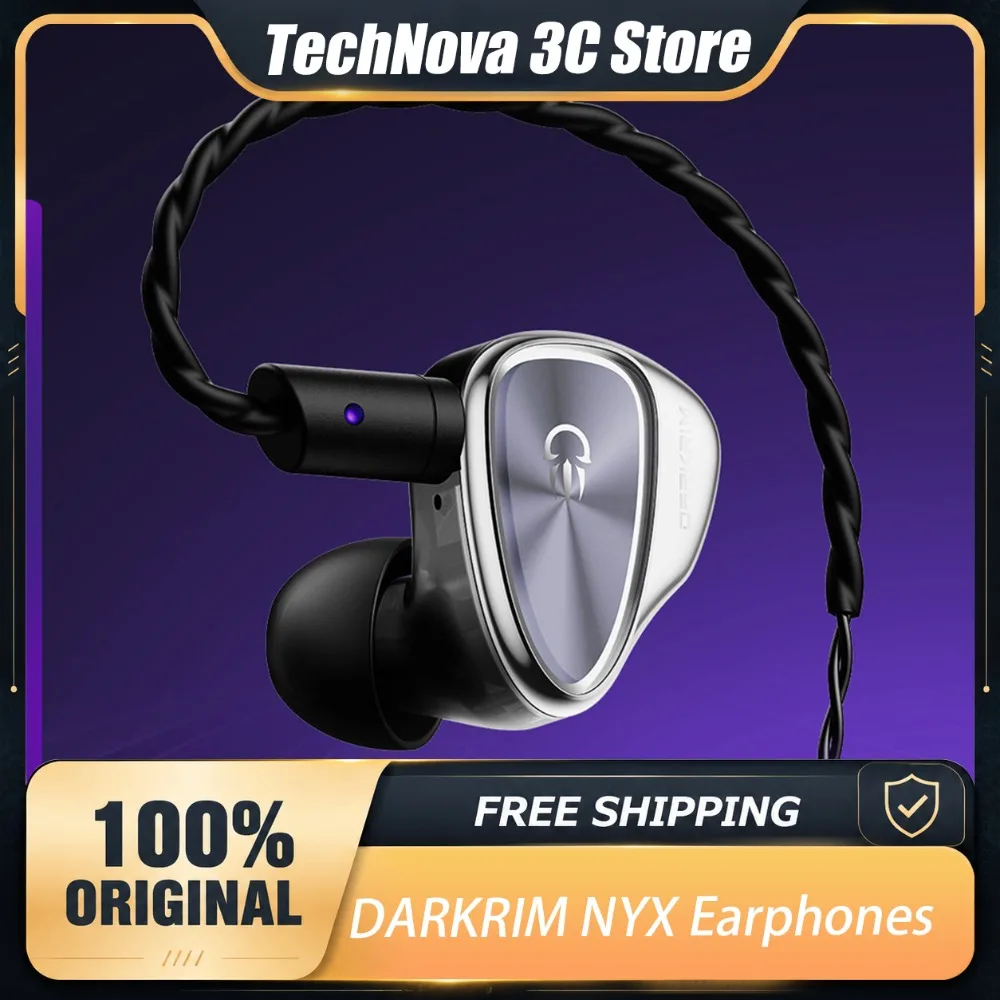DARKRIM NYX Wired Gaming Earphones HiFi In Ear Monitors Professional Tuned for FPS Valorant Custom Esports IEMs with Microphone
DARKRIM NYX Wired Gaming Earphones HiFi In Ear Monitors Professional Tuned for FPS Valorant Custom Esports IEMs with Microphone
