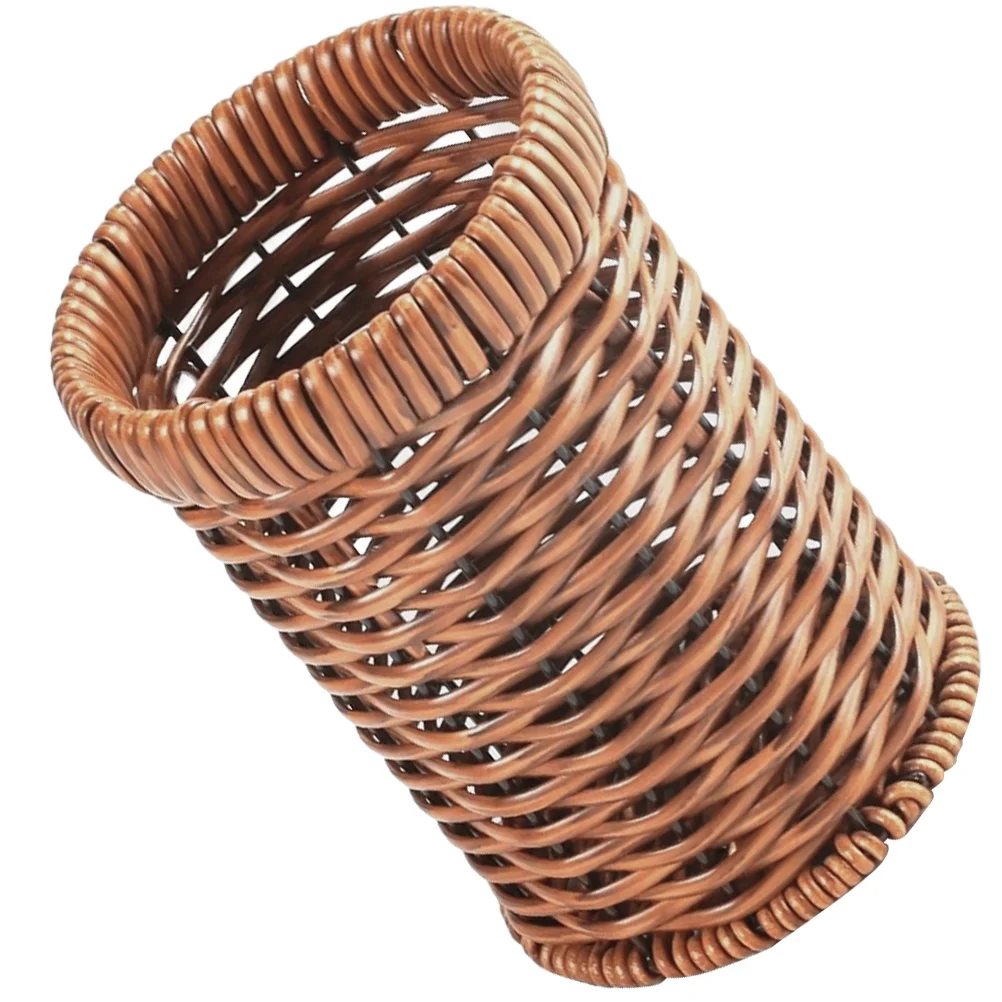Retro Kitchen Cutlery Holder Woven Silverware ganizer Imitation Rattan Basket Utensils Storage Household
Retro Kitchen Cutlery Holder Woven Silverware ganizer Imitation Rattan Basket Utensils Storage Household