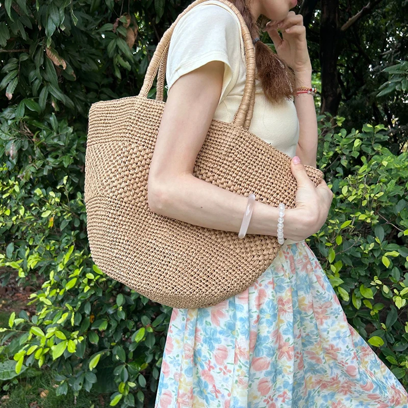 Casual Large Capacity Tote Bag High Quality Straw Woven Shoulder Bag Boho Beach Vacation Handbag Fashion Women's Bags сумочка
Casual Large Capacity Tote Bag High Quality Straw Woven Shoulder Bag Boho Beach Vacation Handbag Fashion Women's Bags сумочка