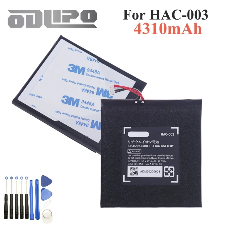 HAC-003 Battery Replacement Repair for Nintend Nitendo Switch Console 3.7V 4310mAh Li-ion Rechargeable Batteries
HAC-003 Battery Replacement Repair for Nintend Nitendo Switch Console 3.7V 4310mAh Li-ion Rechargeable Batteries