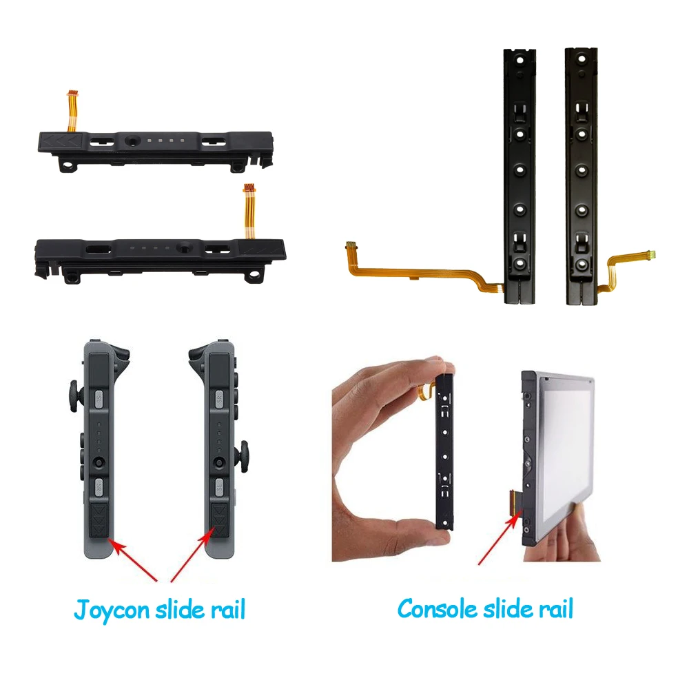 1x L R LR Slide Left Right Sliders Railway Replacement for Switch NS Joy Con Console Rail for NS Joy-con Controller Track Slider
1x L R LR Slide Left Right Sliders Railway Replacement for Switch NS Joy Con Console Rail for NS Joy-con Controller Track Slider