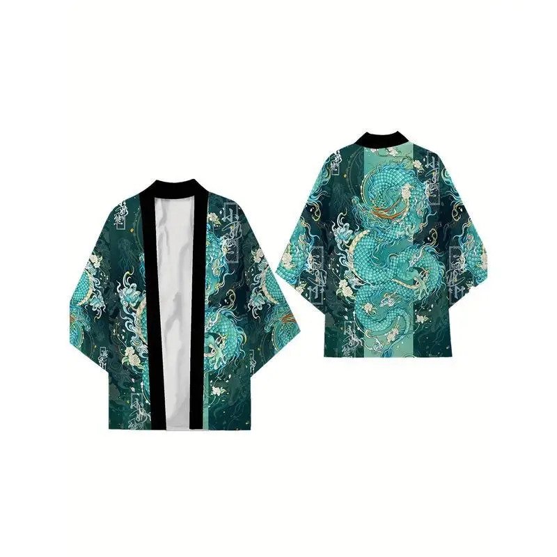 Japanese Style Dragon Kimono Men's Ethnic Clothing Hanfu Long Tail Design Traditional Costume Cross-Border Fashionable
Japanese Style Dragon Kimono Men's Ethnic Clothing Hanfu Long Tail Design Traditional Costume Cross-Border Fashionable