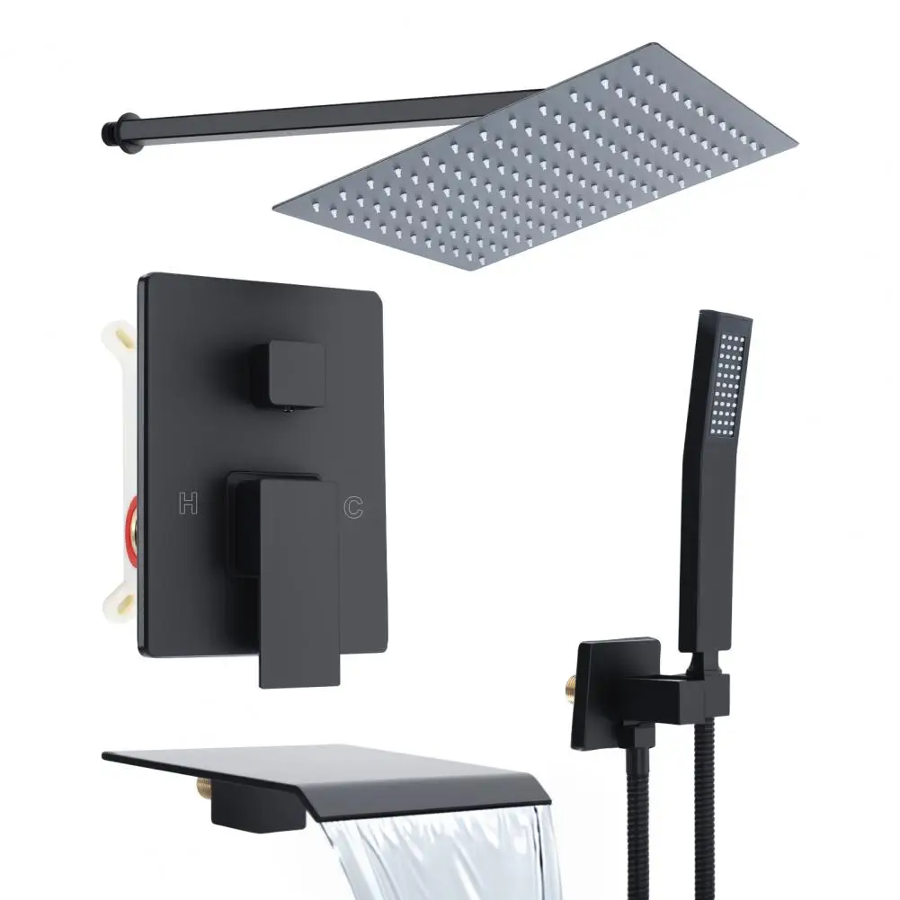 Bath Screen Shower Head Set, Adjustable Spray Ankle, Changeable Flow Setting,Wall Mounted Shower Panels System,Aluminum Alloy
Bath Screen Shower Head Set, Adjustable Spray Ankle, Changeable Flow Setting,Wall Mounted Shower Panels System,Aluminum Alloy