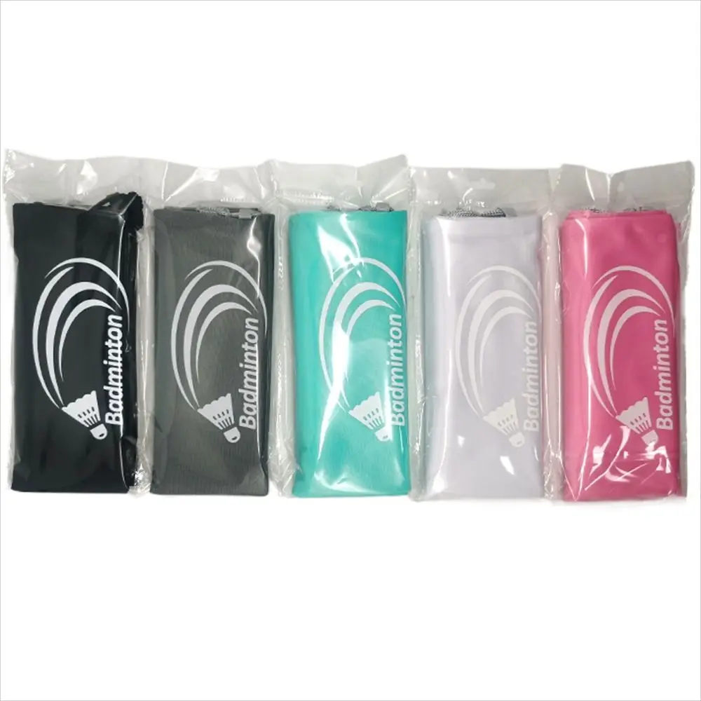 Drawstring Pocket Badminton Racket Cover Bag Large Capacity Single Shoulder Badminton Storage Bag Thick 2 Rackets
