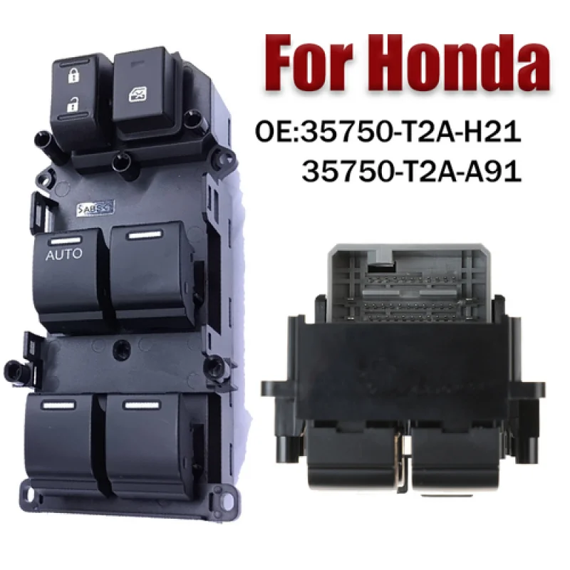 A+ ABS Car Window Master Control Switch 35750-T2A-H21 For Honda Accord 2014-2018
A+ ABS Car Window Master Control Switch 35750-T2A-H21 For Honda Accord 2014-2018