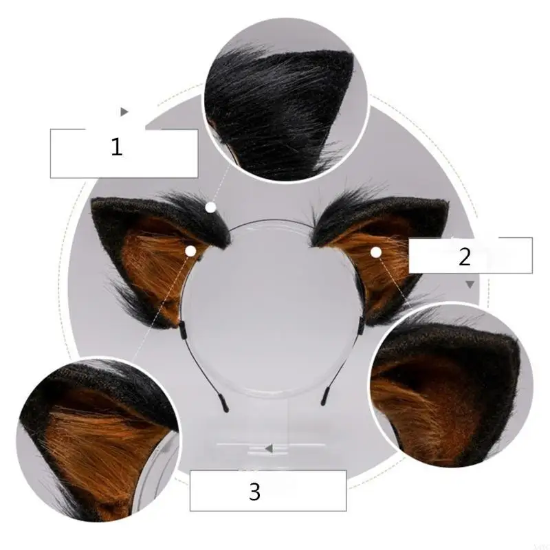 X4YC Faux Fur Animal Headband Realistic Dog Furry Plush Ear Hair Hoop Cosplay Costume
X4YC Faux Fur Animal Headband Realistic Dog Furry Plush Ear Hair Hoop Cosplay Costume