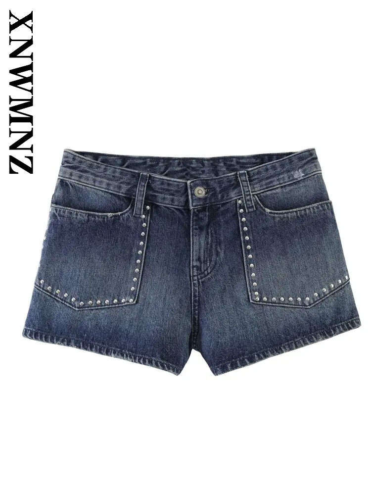 XNWMNZ 2026 Summer New Woman Casual Holiday Button Short Shorts Fashion club Woman's Blue Bohemian Slim Jeans rivet
XNWMNZ 2026 Summer New Woman Casual Holiday Button Short Shorts Fashion club Woman's Blue Bohemian Slim Jeans rivet