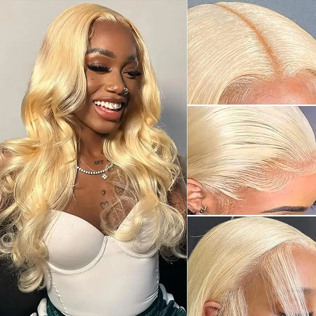 613 Lace Front Wig Human Hair Blonde Lace Front Wig Human Hair 13x4 Body Wave Lace Front Wig Human Hair Transparent 613 Frontal Wig Pre Plucked With Baby Hair 250% Density 34 Inch
613 Lace Front Wig Human Hair Blonde Lace Front Wig Human Hair 13x4 Body Wave Lace Front Wig Human Hair Transparent 613 Frontal Wig Pre Plucked With Baby Hair 250% Density 34 Inch