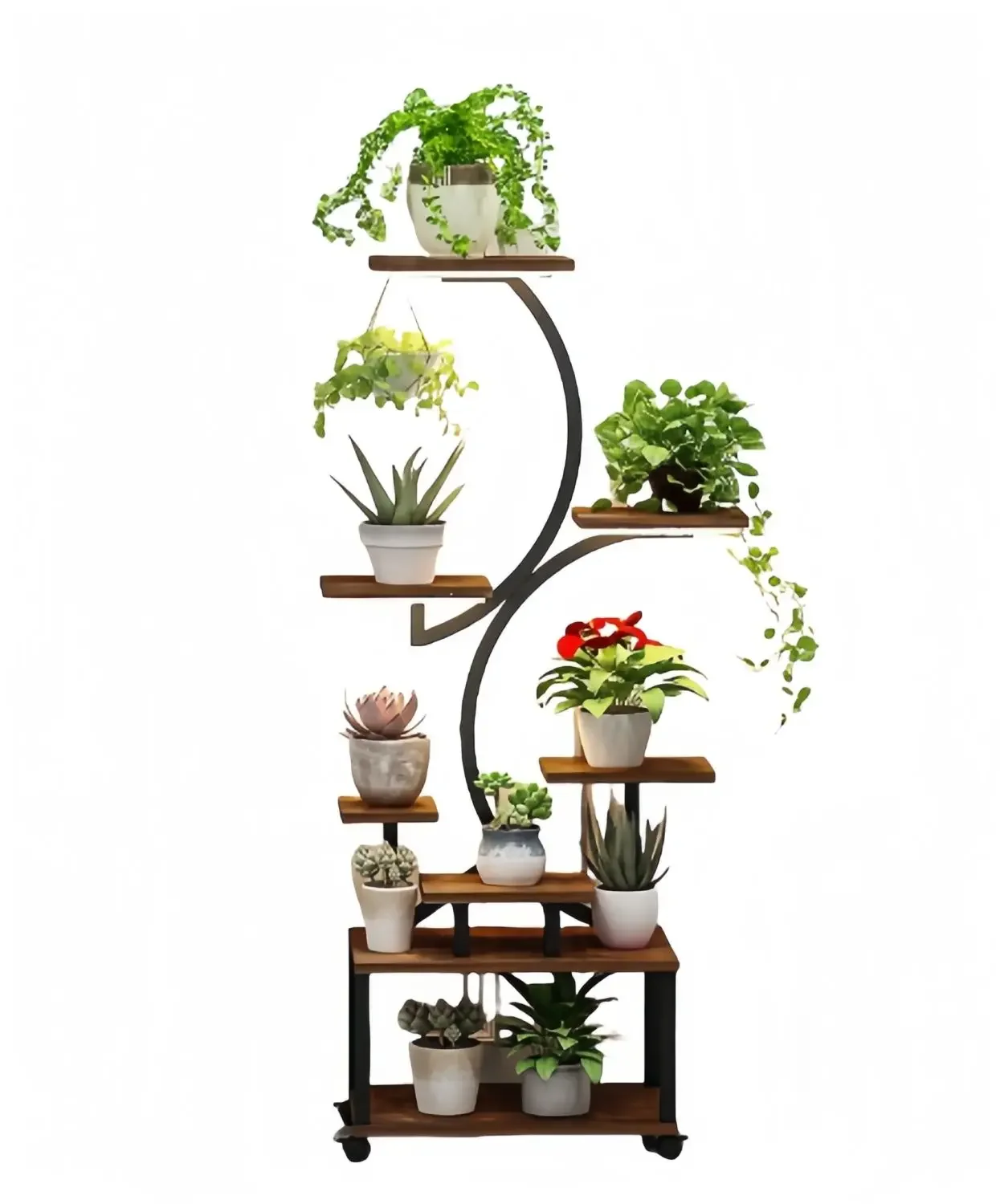 8 Tiered Indoor Plant Shelf, 61" Tall Plant Stand for Indoor Plants Multiple, S-Shaped Plant Rack for Home
8 Tiered Indoor Plant Shelf, 61" Tall Plant Stand for Indoor Plants Multiple, S-Shaped Plant Rack for Home
