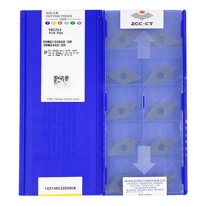 Original ZCCCT DNMG150608-DR YBC152 YBC252 YBD152 carbide insert for turning Tools
Original ZCCCT DNMG150608-DR YBC152 YBC252 YBD152 carbide insert for turning Tools