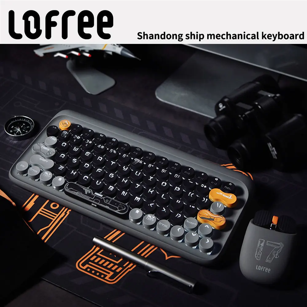 Lofree Wireless 2.4 Bluetooth Mechanical Keyboard Mouse Set Dual-model Laptop&Computer IPad Multi-platform Tea Roller Dot Keycap
Lofree Wireless 2.4 Bluetooth Mechanical Keyboard Mouse Set Dual-model Laptop&Computer IPad Multi-platform Tea Roller Dot Keycap
