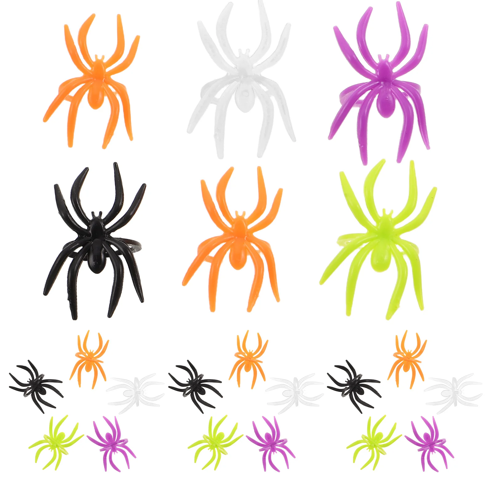 120 Pcs Miniature Spiders Halloween Party Toys Gift Spooky Favors Plastic Props Rings Child 
120 Pcs Miniature Spiders Halloween Party Toys Gift Spooky Favors Plastic Props Rings Child