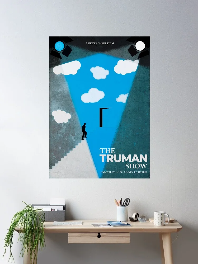 The Truman Show Movie Art Print Canvas Poster, Living Room Decor, Home Wall Picture
The Truman Show Movie Art Print Canvas Poster, Living Room Decor, Home Wall Picture