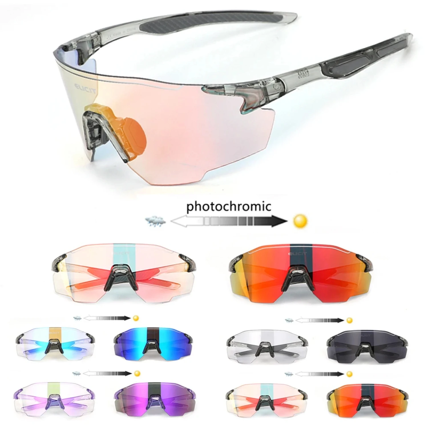 Photochromic Women Men Cycling Glasses MTB Mountain Road Bike Riding Sunglasses Outdoor Sports Goggles Bicycle Eyewear
Photochromic Women Men Cycling Glasses MTB Mountain Road Bike Riding Sunglasses Outdoor Sports Goggles Bicycle Eyewear