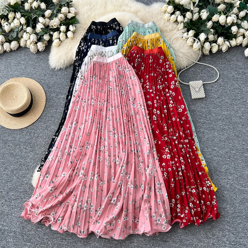 2026 New Summer Women Korean Style All-match Skirt High Waist Floral Print Medium Length A-line Pleated Skirt Office Lady
2026 New Summer Women Korean Style All-match Skirt High Waist Floral Print Medium Length A-line Pleated Skirt Office Lady