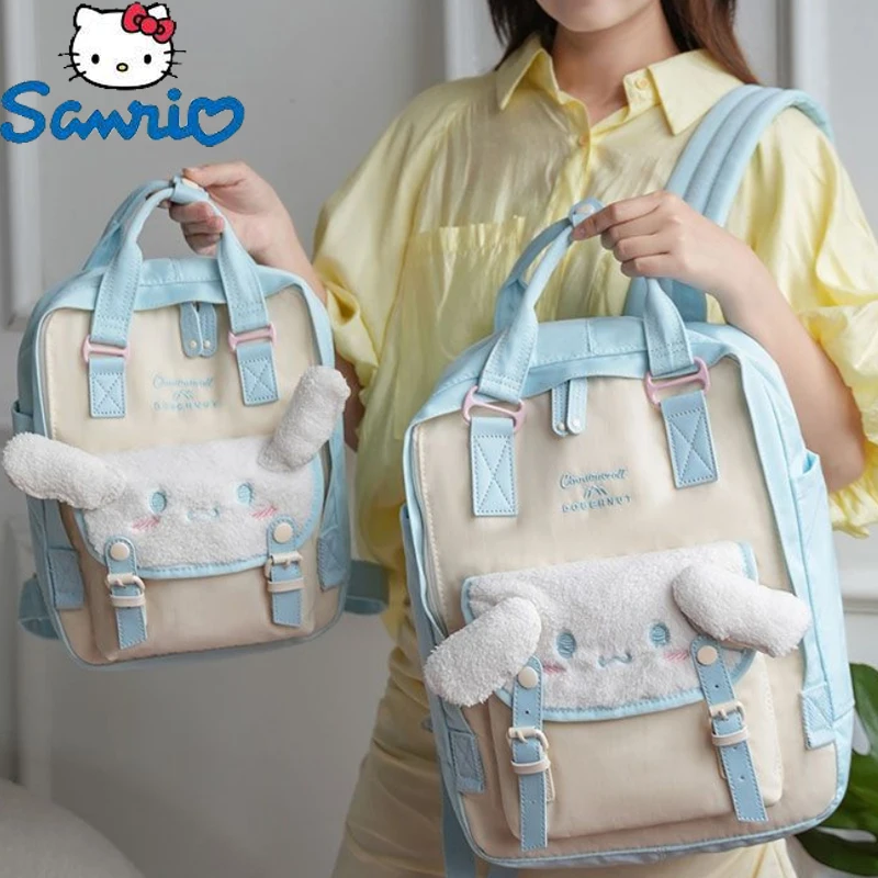 Sanrio New Cinnamoroll Kuromi Backpack Sweet Campus Cartoon Large Capacity Nylon Circle School Bag Student's Cute Bag Girl Gift
Sanrio New Cinnamoroll Kuromi Backpack Sweet Campus Cartoon Large Capacity Nylon Circle School Bag Student's Cute Bag Girl Gift