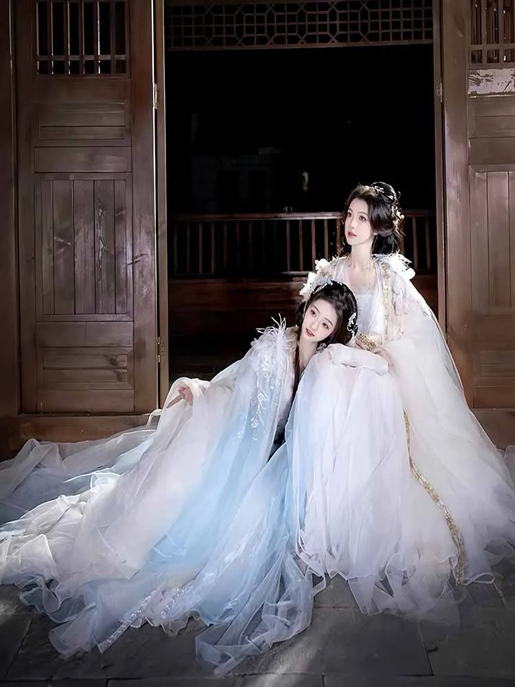2026 Carnival Cosplay Costume Party Outfit Tang Hanfu Suit Hanfu Dress Women Chinese Ancient Embroidered White&Blue Hanfu Dress
2026 Carnival Cosplay Costume Party Outfit Tang Hanfu Suit Hanfu Dress Women Chinese Ancient Embroidered White&Blue Hanfu Dress
