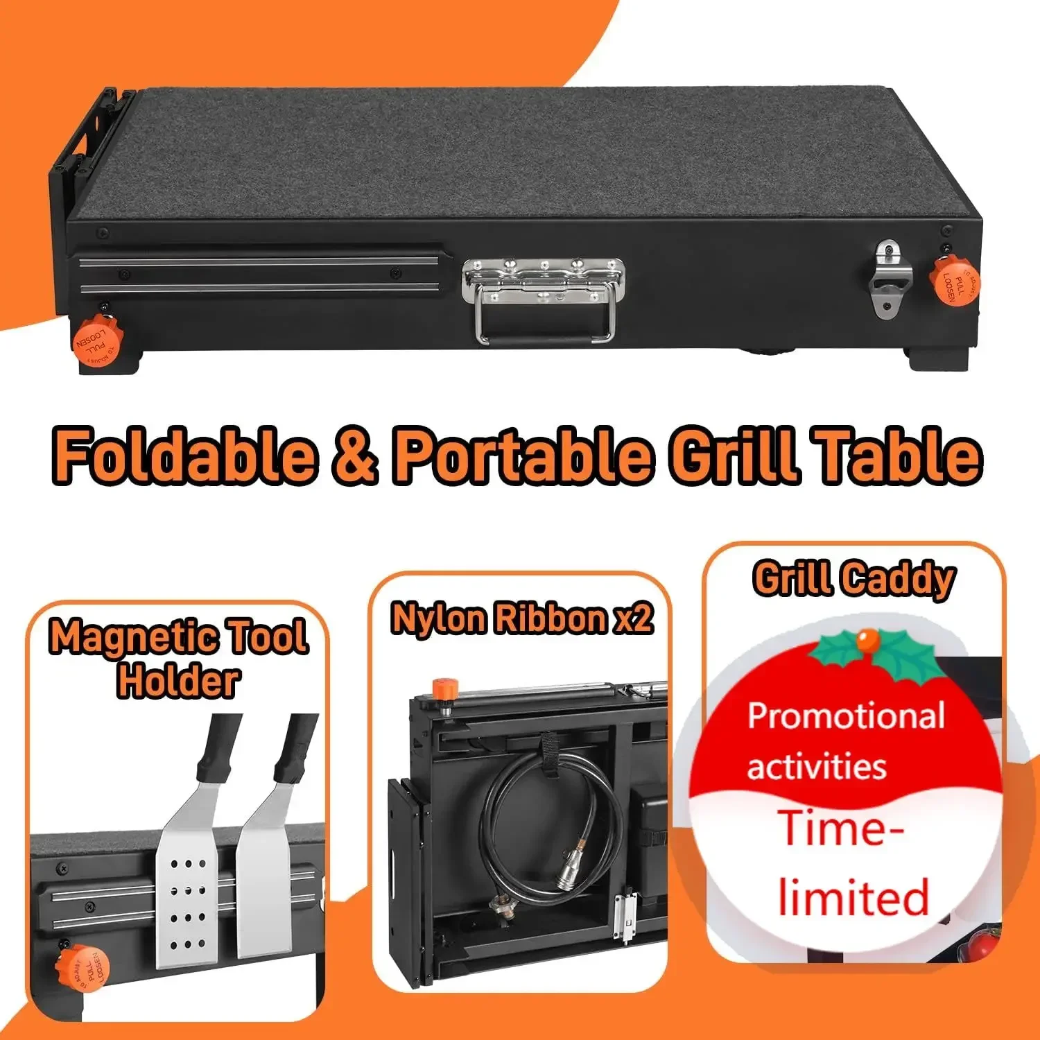 Grill Table for Blackstone Griddle, Portable Griddle Table with Caddy - Fit 17” or 22” Other Tabletop Grill, Foldable Ninja Gril
Grill Table for Blackstone Griddle, Portable Griddle Table with Caddy - Fit 17” or 22” Other Tabletop Grill, Foldable Ninja Gril