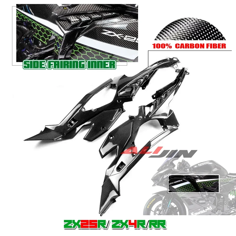 100% Carbon Fiber Fairing Bodywork For KAWASAKI NINJA ZX4R ZX-4RR 25R ZX25R Side Fairing Upper Cover Panel Frame Inner Cowling
100% Carbon Fiber Fairing Bodywork For KAWASAKI NINJA ZX4R ZX-4RR 25R ZX25R Side Fairing Upper Cover Panel Frame Inner Cowling